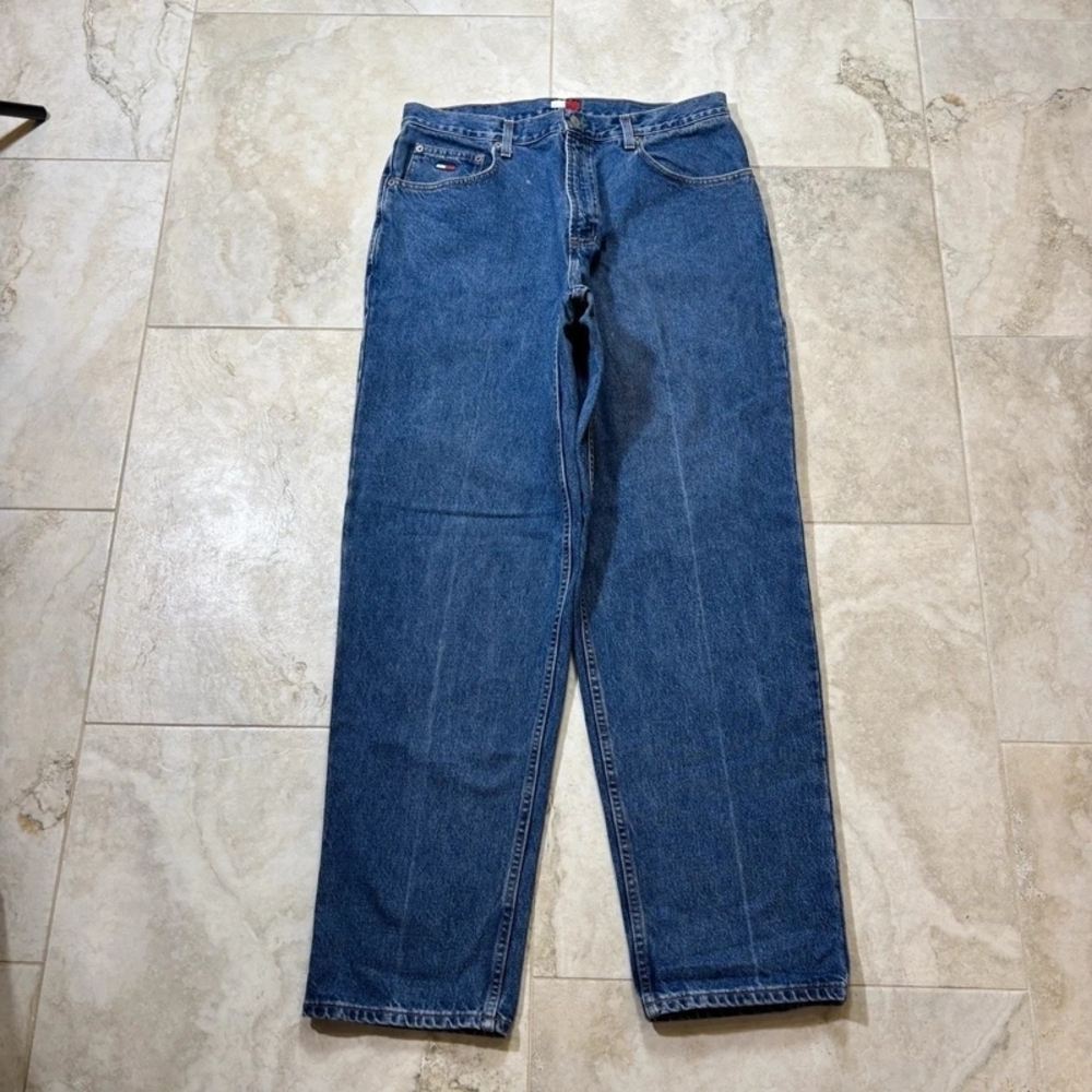 Tommy Hilfiger Men's Dark Blue Straight Jeans